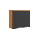 Ver imagem 1 de Armário Aéreo de Cozinha Itatiaia 2 Portas Grafite New Porto