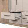 Guarda-roupa Casal Gigante Lazio 8 Portas 4 Gavetas 12 Prateleiras Corrediças Telescópicas Closet - 3