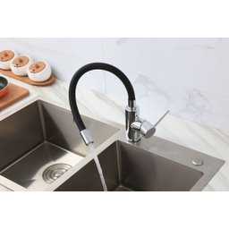 Torneira Cozinha Gourmet Flexível Monocomando Mesa Pret ME07 Doan - 3