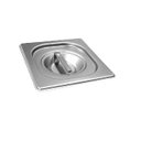 Ver imagem 1 de CONJ 10 TAMPAS 1/6 Em INOX Tradicional Para Cubas 1/6 Em INOX Originais ZAHAV 1/6 INOX Tradicional