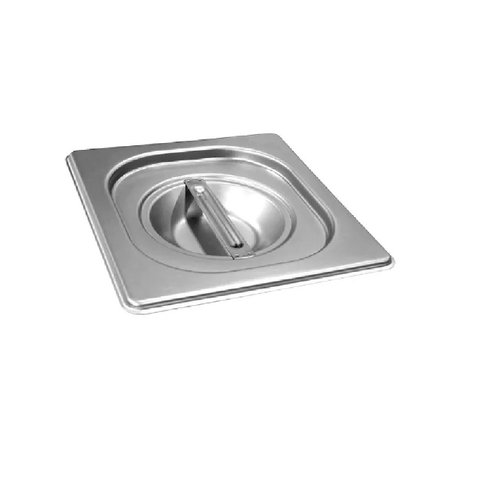 CONJ 10 TAMPAS 1/6 Em INOX Tradicional Para Cubas 1/6 Em INOX Originais ZAHAV 1/6 INOX Tradicional