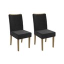Ver imagem 1 de Kit 2 Cadeiras de Cozinha 2CAD129 2 Un Preto - Kappesberg