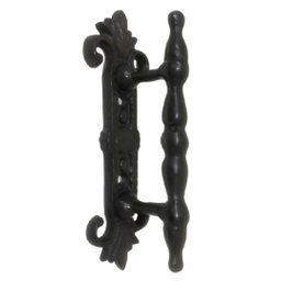 Puxador Em Bronze Modelo Antigo Com Espelho Portas Portões - 1