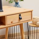 Ver imagem 6 de Mesa Escrivaninha Madeira 2 Gavetas 1 Nicho Kim Madeirado Idimex