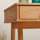 Ver mais imagens de Mesa Escrivaninha Madeira 2 Gavetas 1 Nicho Kim Madeirado Idimex