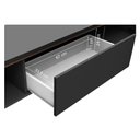 Ver imagem 5 de Rack Retrô Reims Para Tv Até 75" Pés De Madeira Preto