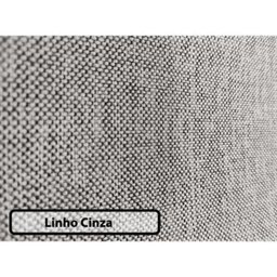 Cabeceira Serena King Herval Estofada, 193 cm, Linho Cinza - 2
