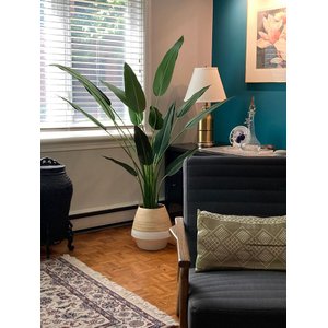 Planta Artificial Strelítzia Árvore Grande Decoração com 1.80m
