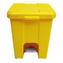 Ver imagem 6 de Cesto Lixeira Quadrada Plastica Com Pedal 25 Litros:Amarelo