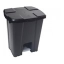 Ver imagem 2 de Cesto Lixeira Quadrada Plastica Com Pedal 25 Litros:Amarelo
