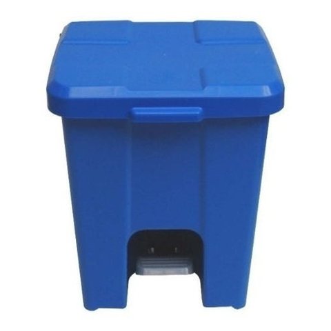 Cesto Lixeira Quadrada Plastica Com Pedal 25 Litros:Amarelo