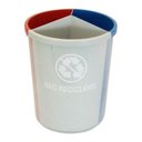 Ver imagem 4 de Lixeira Mix Com 3 Divisões Para Coleta Seletiva