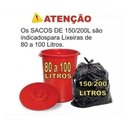 Ver imagem 3 de Saco De Lixo 200 Litros Preto Super Reforçado:Preto