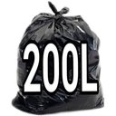 Ver imagem 1 de Saco De Lixo 200 Litros Preto Super Reforçado:Preto