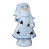 Porta Velas Para Natal Decorativo Papai Noel Em Louça - 5058 - Branco - 1