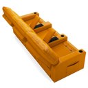 Ver mais imagens de Poltrona do Papai Reclinável Mallie 3 Lugares Baú Usb Fh9 Pu Whisky - Mpozenato
