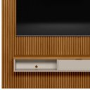Ver imagem 3 de Painel Ripado para TV 75 Pol. com Bancada 180cm Prime Plus L06 Nature/Off White - Mpozenato