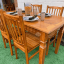 Ver mais imagens de Mesa Madeira de Demolição 140cm X 70cm com 4 Cadeiras Bh Sudeste Rústico