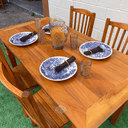 Ver mais imagens de Mesa Madeira de Demolição 140cm X 70cm com 4 Cadeiras Bh Sudeste Rústico