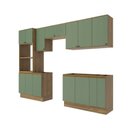 Ver imagem 4 de Lavanderia Modulada Kappesberg Celeste 9 Peças Nogueira/verde 310,5cm