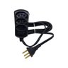Kit 3 Extensão Elétrica 3 Tomadas 2p+T 10A 5 Metros Cabo PP Bivolt 127V e 250V - Preto - 5 Metros - 2