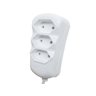 Kit 3 Extensão Elétrica 3 Tomadas 2p 10A 10 Metros Cabo Paralelo Bivolt 127V e 250V - Branco - 10 Me - 5