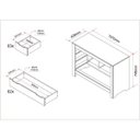 Ver imagem 4 de Cômoda 5 Gavetas Balthasar Madeira Maciça Inter Link