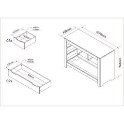 Cômoda 5 Gavetas Balthasar Madeira Maciça Inter Link - 4 Cômoda 5 Gavetas Balthasar Madeira Maciça Inter Link - 4