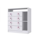 Ver imagem 2 de Cômoda de Bebê 4 Gavetas Baby Branco/Rosa/Azul