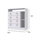 Ver imagem 3 de Cômoda de Bebê 4 Gavetas Baby Branco/Rosa/Azul