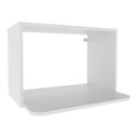 Ver imagem 1 de Nicho Aéreo de Cozinha em Mdf para Micro-ondas 60cm Multimóveis Cr20435 Branco