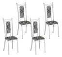 Ver imagem 2 de Kit 4 Cadeiras Paris Corino Paraopeba Tubo Branco