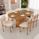 Ver imagem 2 de Kit 06 Cadeiras para Sala de Jantar Cozinha Living Estofada Dara L02 Linho Bege - Lyam Decor