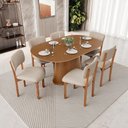 Ver imagem 3 de Kit 06 Cadeiras para Sala de Jantar Cozinha Living Estofada Dara L02 Linho Bege - Lyam Decor