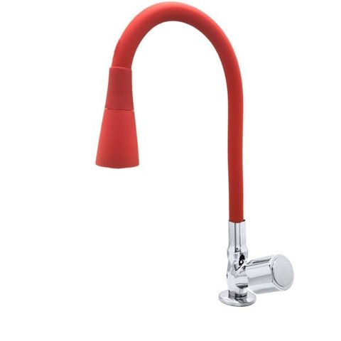 Torneira Cozinha Conic Vermelha Mesa 3069 C40 1/4