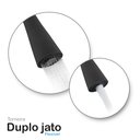 Ver imagem 2 de Torneira Cozinha Tubo Silicone Conic Bancada 2 Jatos 1/4v Preto