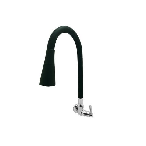 Torneira Cozinha Conic Preta Parede 2 Jatos C29 3068 1/4