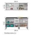Ver imagem 3 de Armário de Cozinha Completa Itatiaia Tarsila de Aço com Balcão 10 portas Branco