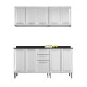 Ver imagem 6 de Armário de Cozinha Completa Itatiaia Tarsila de Aço com Balcão 10 portas Branco