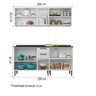 Armário de Cozinha Completa Itatiaia Tarsila de Aço com Balcão 10 portas Branco - 7
