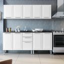 Ver imagem 5 de Armário de Cozinha Completa Itatiaia Tarsila de Aço com Balcão 10 portas Branco