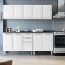 Armário de Cozinha Completa Itatiaia Tarsila de Aço com Balcão 10 portas Branco - 5