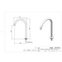 Ver imagem 3 de Torneira Slim Tube Dourada Fosca Alta 3492