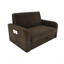 Ver imagem 1 de Sofá Cama Daiane 2 Lugares com Baú Suede Capuccino Matrix