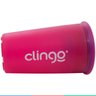 Copo Infantil Transição Para Bebês 12 Meses 360 Antivazamento Grande 235 mL Clingo - Rosa - 4