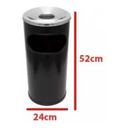 Ver imagem 2 de Cinzeiro Lixeira Coleta De Bituca Para Fumódromo Esmaltada