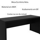 Ver imagem 3 de Mesa para Escritório Home Office ME4109 MDP Preto - Gran Belo