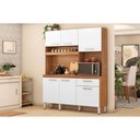 Ver imagem 1 de Cozinha Compacta Kit Álamo com 6 Portas e 1 Gaveta 160cm Amendola Branco