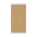 Ver imagem 7 de Guarda-roupa Infantil 92cm 3 Portas e 2 Gavetas Encanto Multimóveis Mp4447 Branco/madeirado Branco/
