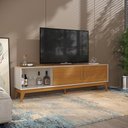 Ver imagem 6 de Rack para Tv até 65 Polegadas 2 Portas com Puxador em Madeira Maciça Domus 180cm retrô